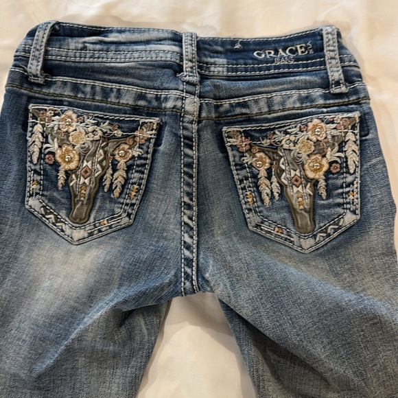 Girls Boot Cut Grace Jeans 7 - Picture 2 of 7